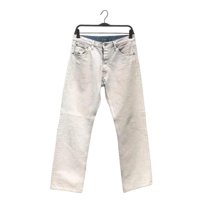 Maison Margiela/Straight Pants/29/Denim/WHT/PAINTED DENIM