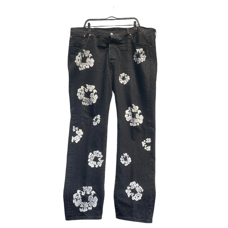 DENIM TEARS/Pants/42/Cotton/BLK/