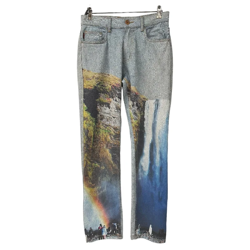 Pleasures/Straight Pants/30/Denim/IDG/All Over Print/