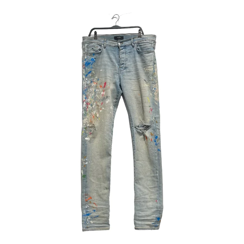 AMIRI/Skinny Pants/38/Denim/BLU/Graphic/