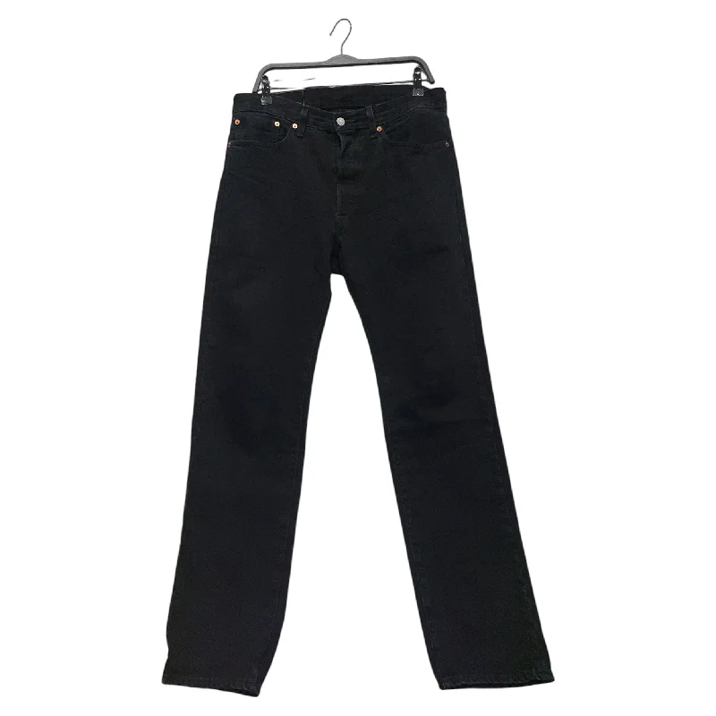 Levi's/DENIM TEARS/Straight Pants/34/Denim/BLK/Plain