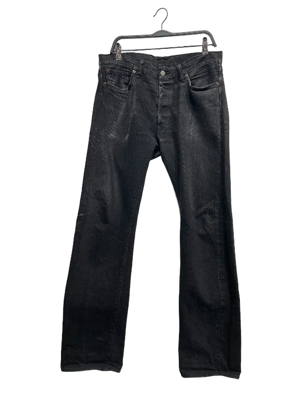 SUGAR CANE/Straight Pants/34/Denim/BLK/black Straight Jeans