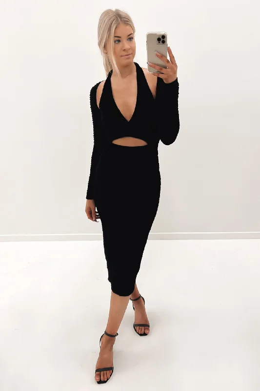 Allyson Midi Dress Black