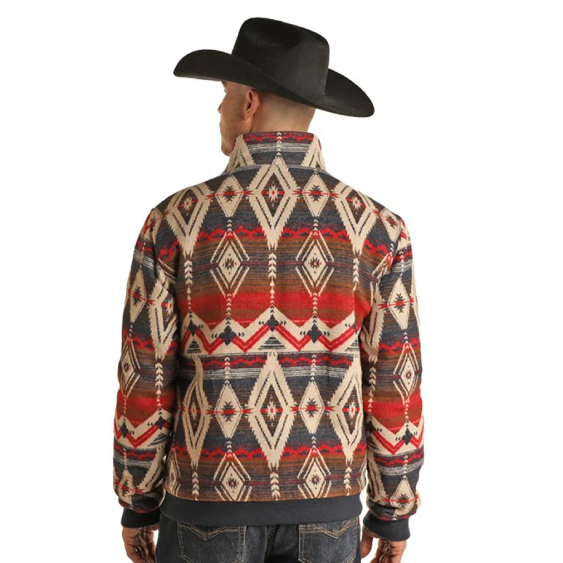 Rock & Roll Cowboy Aztec Bomber Jacket