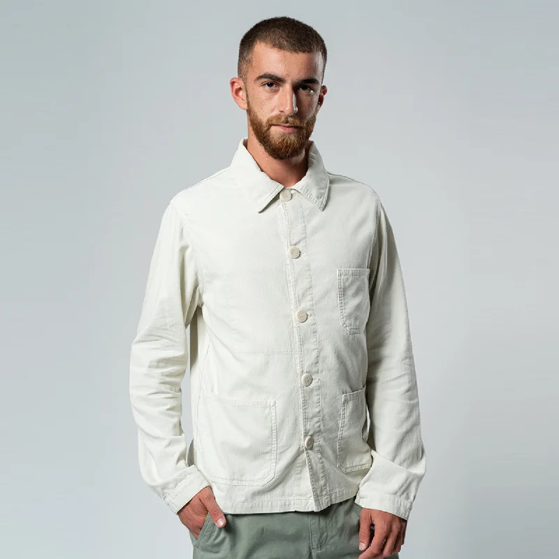 Baptista Linen Worker Jacket (Ecru Baby Cord)