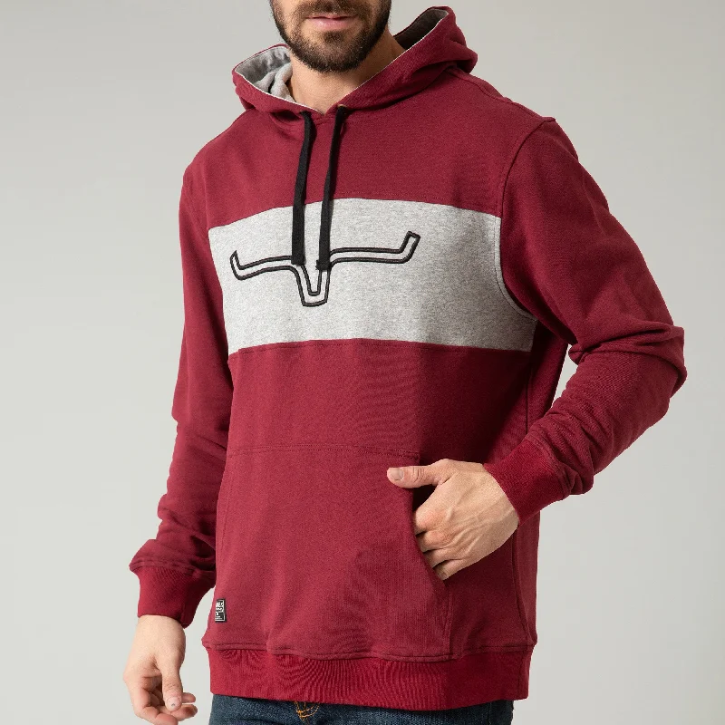 Kimes Ranch Men's Burgandy/Ripon Band Hoodie