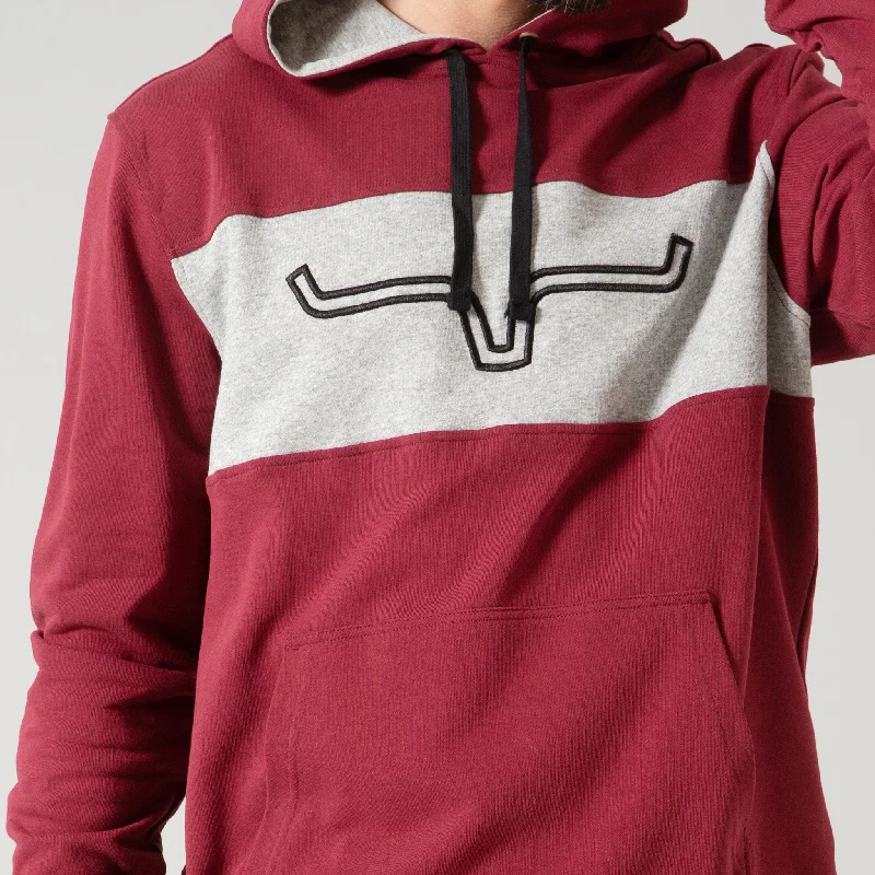 Kimes Ranch Men's Burgandy/Ripon Band Hoodie