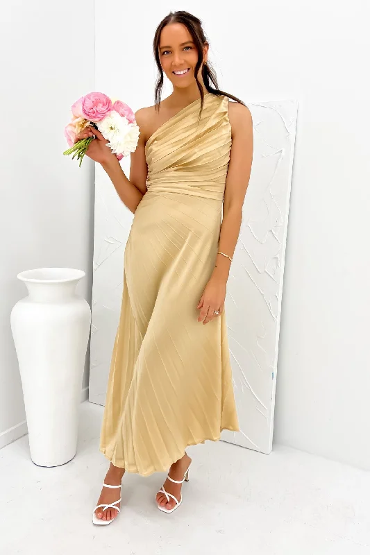 Caralee Midi Dress Gold