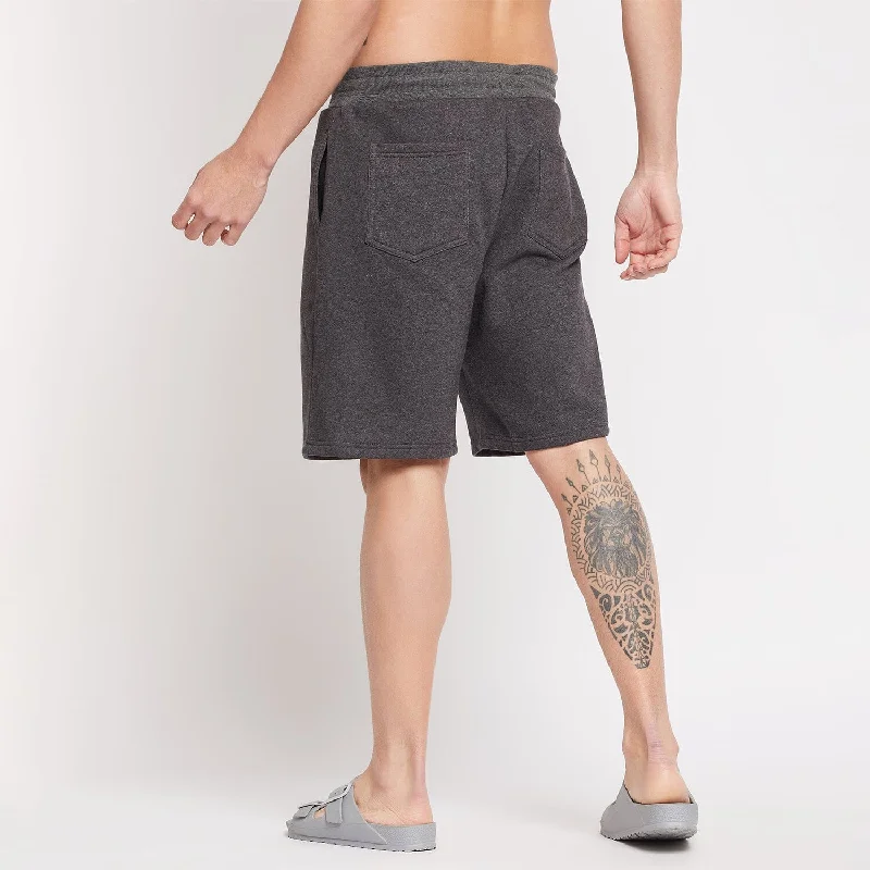 Charcoal Loser Graphic Relaxed Fit Shorts