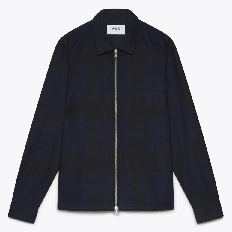 Chase Jacket Navy Tartan Wool