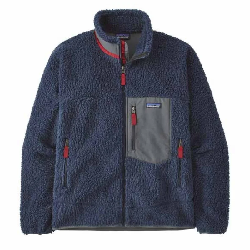 Classic Retro-X Fleece Jacket (New Navy + Wax Red)