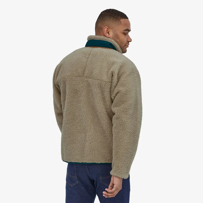 Classic Retro-X Fleece Jacket (Pelican + Dark Borealis Green)