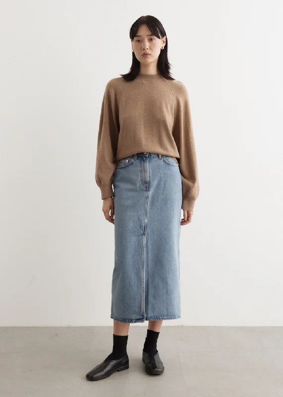 Rona Long Denim Skirt