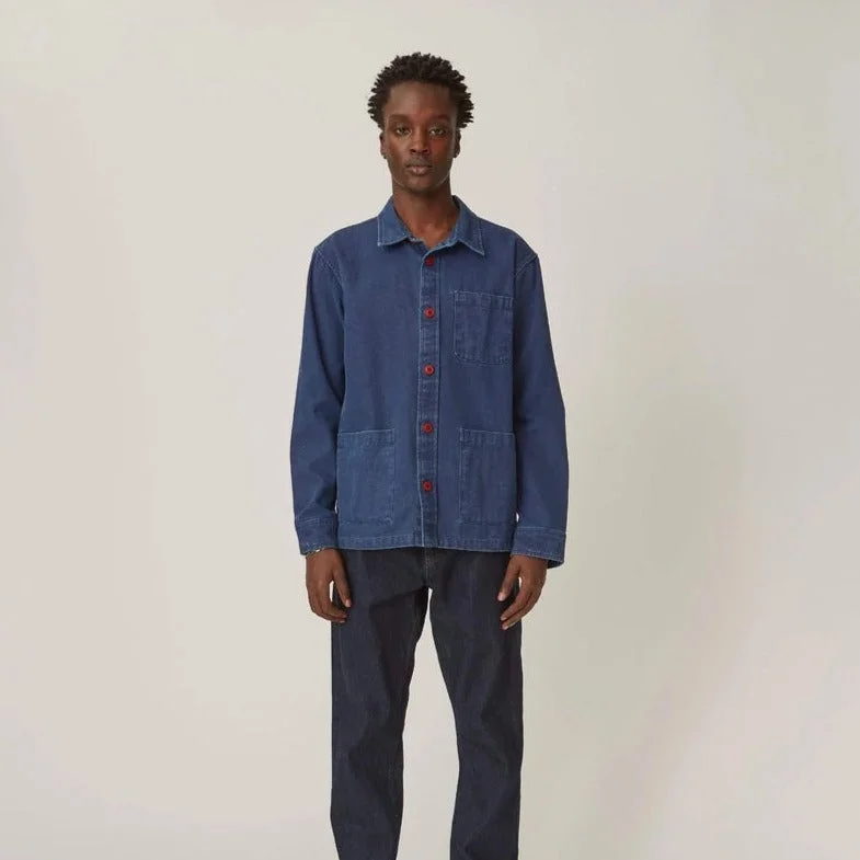 Duck Dyed Indigo Overshirt (Blue)