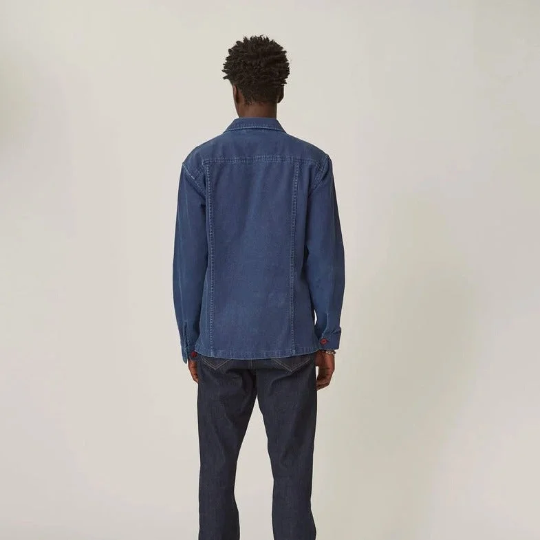 Duck Dyed Indigo Overshirt (Blue)