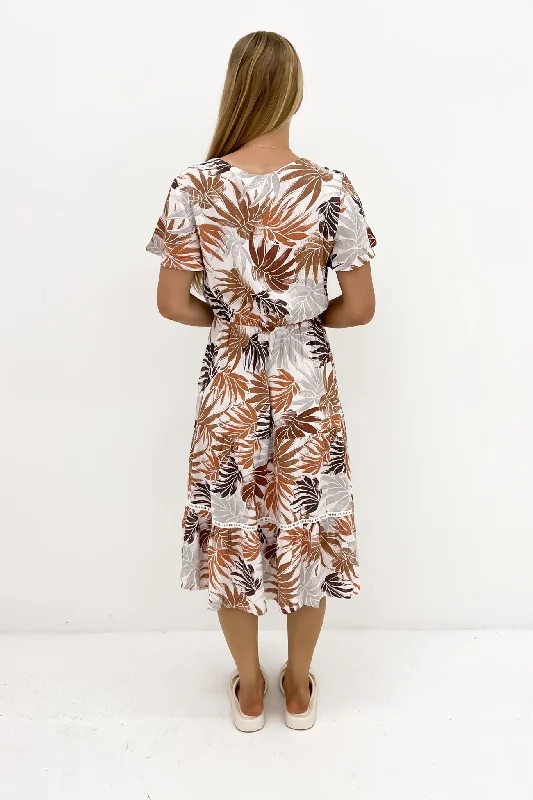 Ember Midi Dress Into The Sun Fern