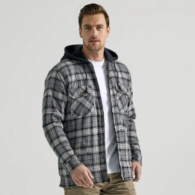 Wrangler Men's Flannel Hooded Jacket