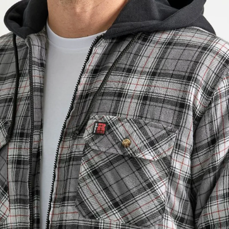 Wrangler Men's Flannel Hooded Jacket