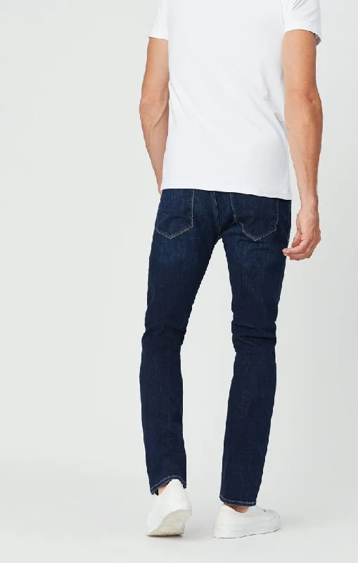 JAKE SLIM LEG JEANS IN DEEP FEATHER BLUE