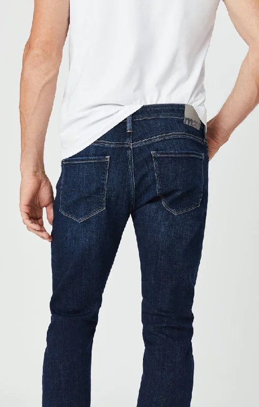 JAKE SLIM LEG JEANS IN DEEP FEATHER BLUE