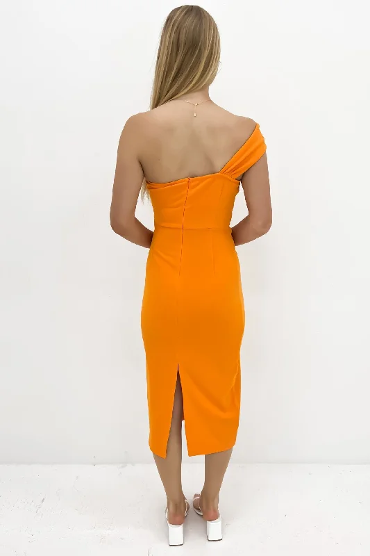 Kailey Midi Dress Orange