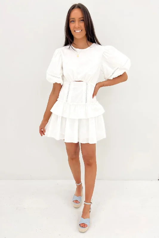 Lisa Mini Dress White