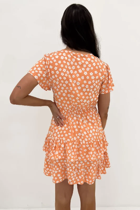 Lottie Mini Dress Orange