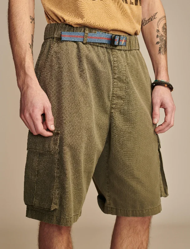 Lucky Brand Men's Grateful Dead Belted Cargo Short