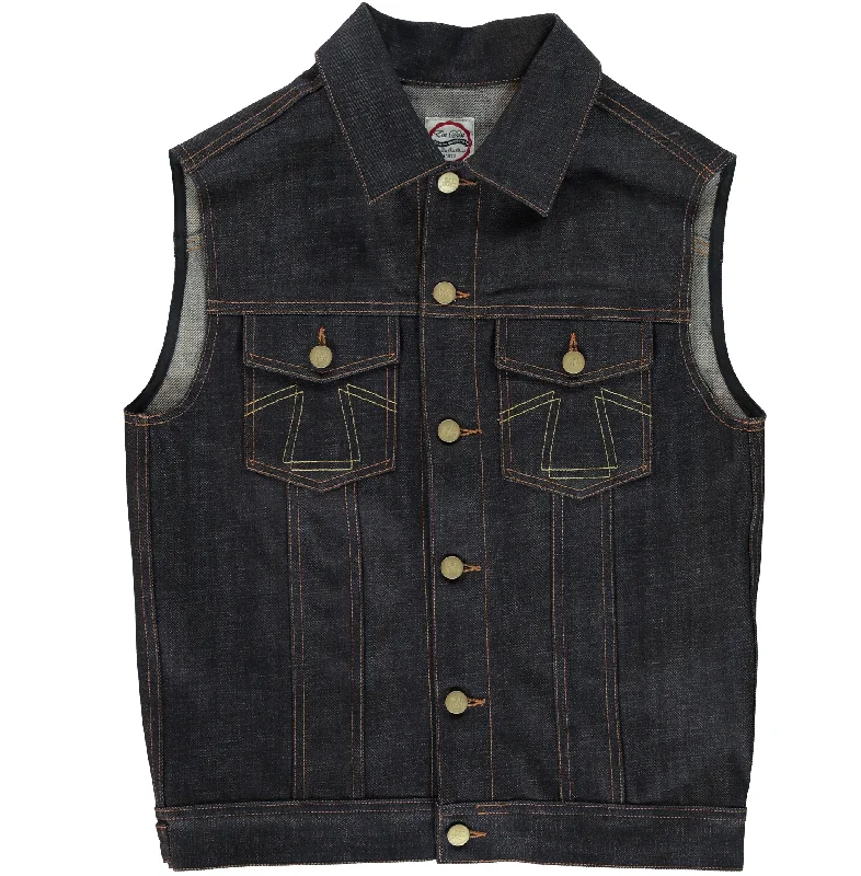 Sleeveless Jacket Denim