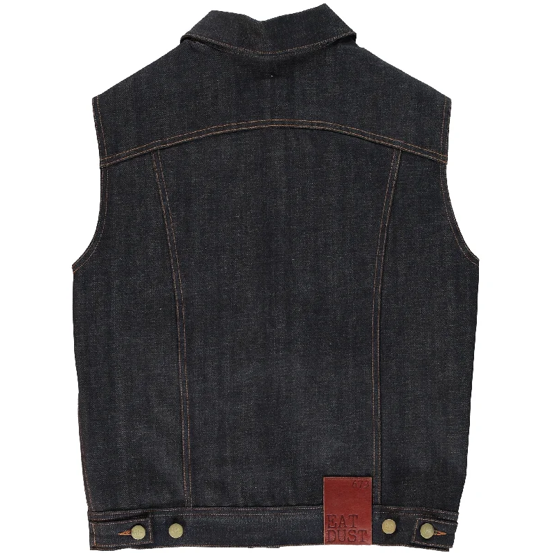 Sleeveless Jacket Denim