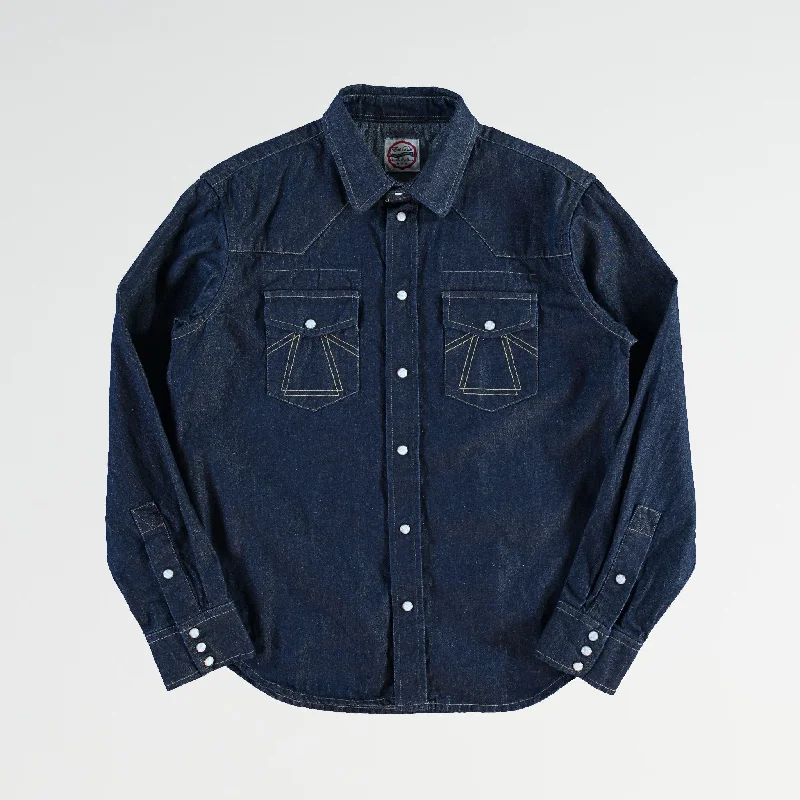 Western Shirt Texas Indigo