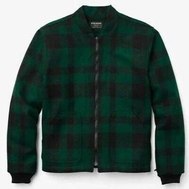 Mackinaw Wool Jacket Liner (Green Black)