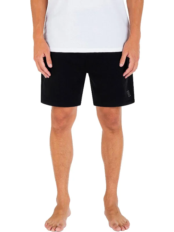 Mens Fleece Sweatpants Casual Shorts