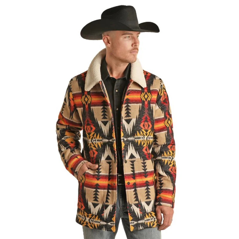 Rock & Roll Men's Multi Aztec Coat