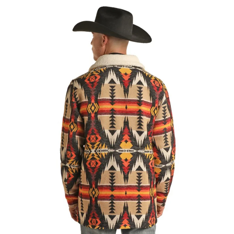 Rock & Roll Men's Multi Aztec Coat