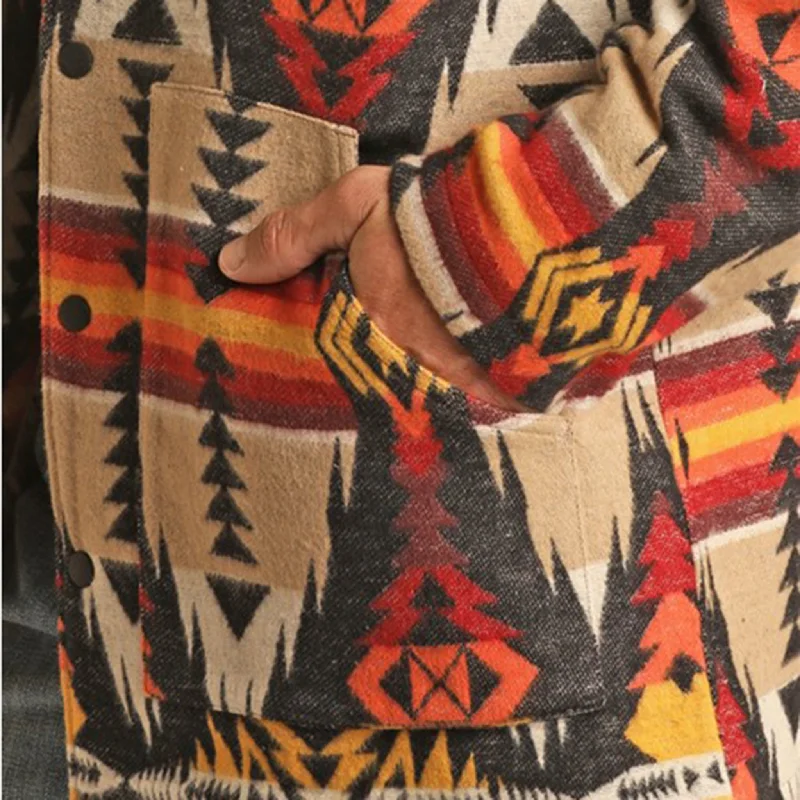 Rock & Roll Men's Multi Aztec Coat