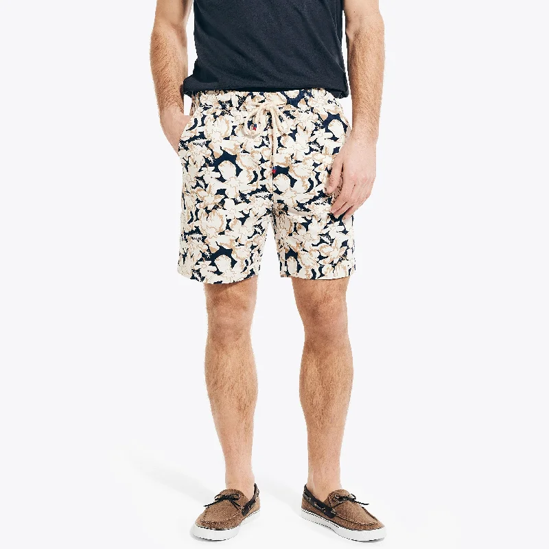 Nautica Mens 7"" Pull-On Printed Boardwalk Short