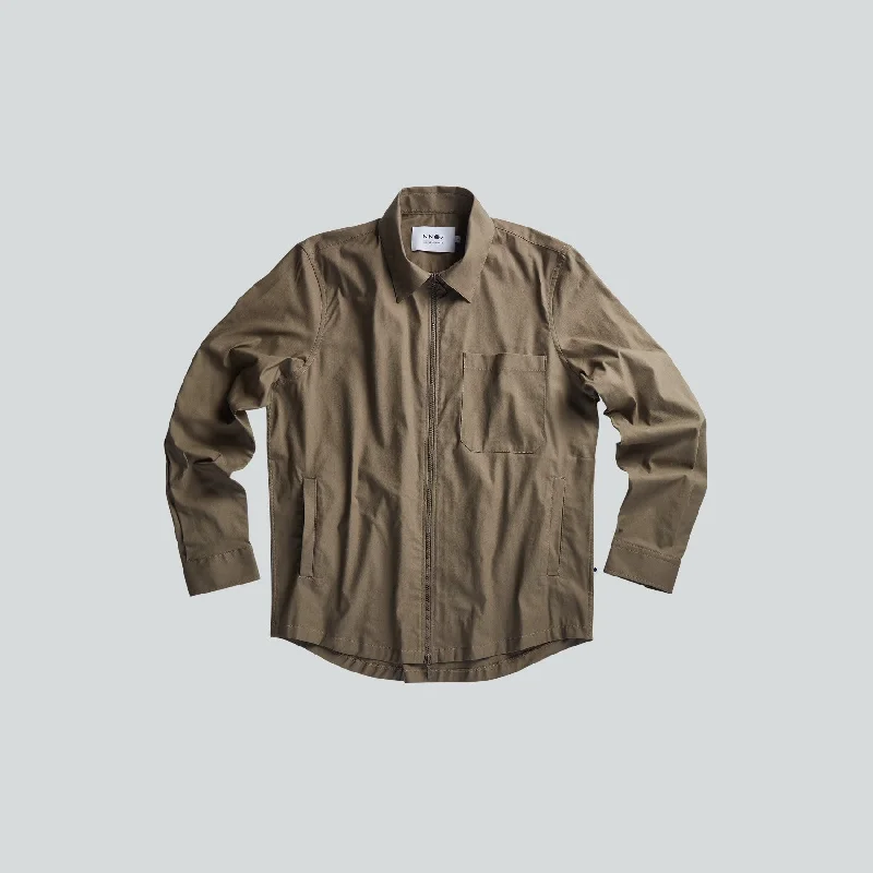 Philip Zip 1680 Overshirt (Clay)