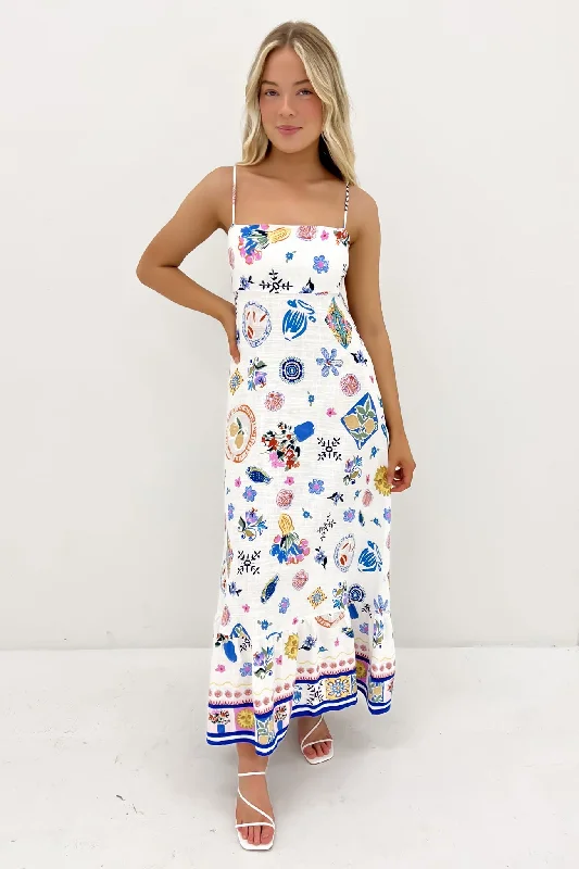 Portafino Midi Dress White