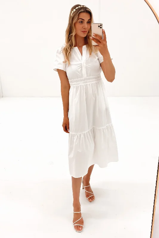 Rena Midi Dress White