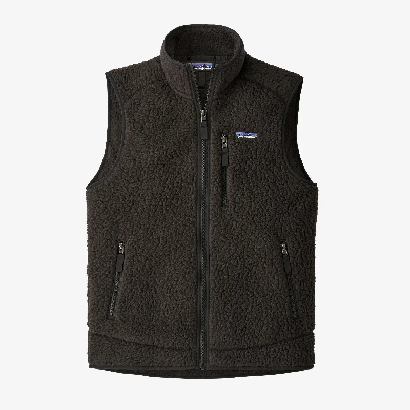 Retro Pile Vest (Black)