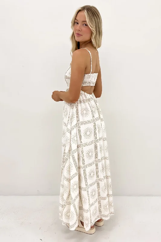 Sofia Midi Dress Greek Sun