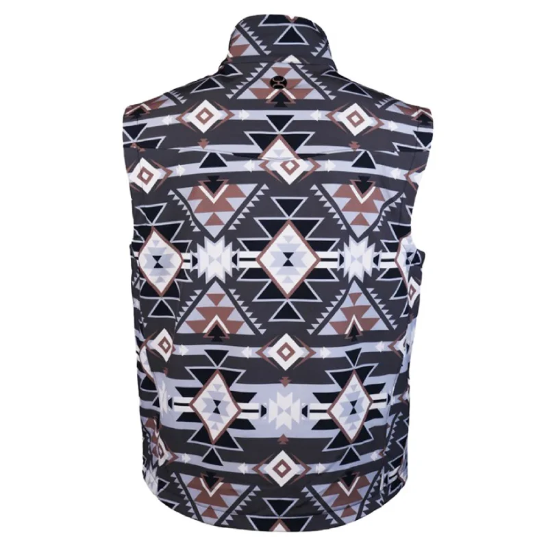 Hooey Men's Tan Grey Aztec Vest