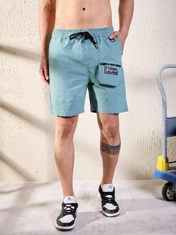 Teal Active Cargo Shorts