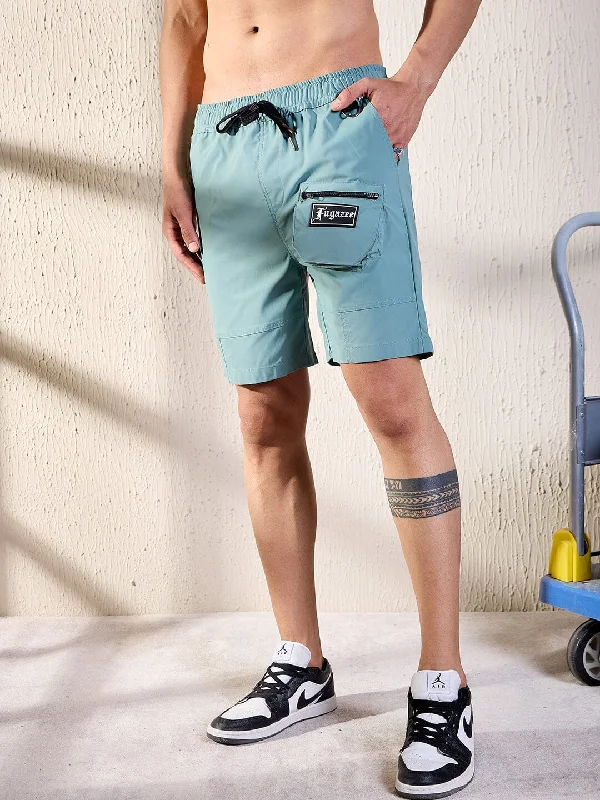 Teal Active Cargo Shorts