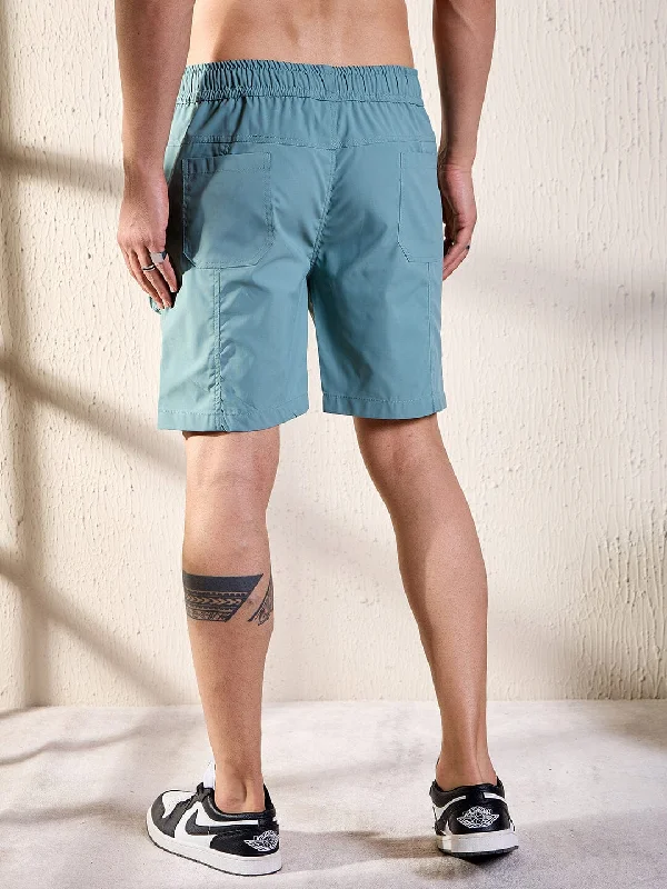 Teal Active Cargo Shorts