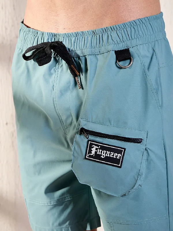 Teal Active Cargo Shorts