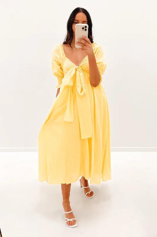 Ted Midi Dress Yellow