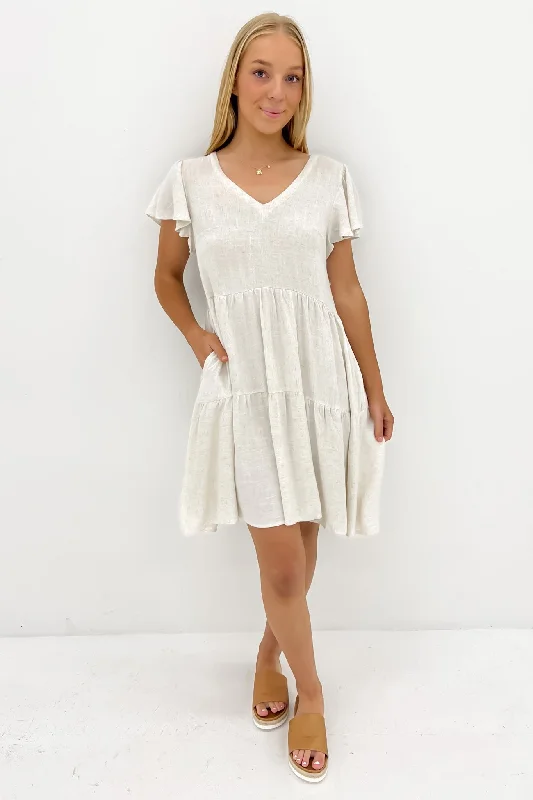 Valery Mini Dress Oatmeal