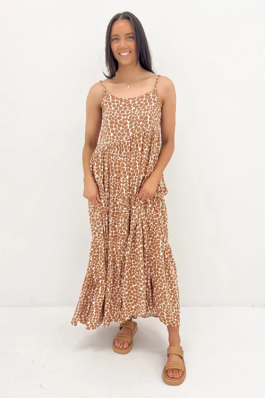 Waylon Midi Dress Desert Pebble